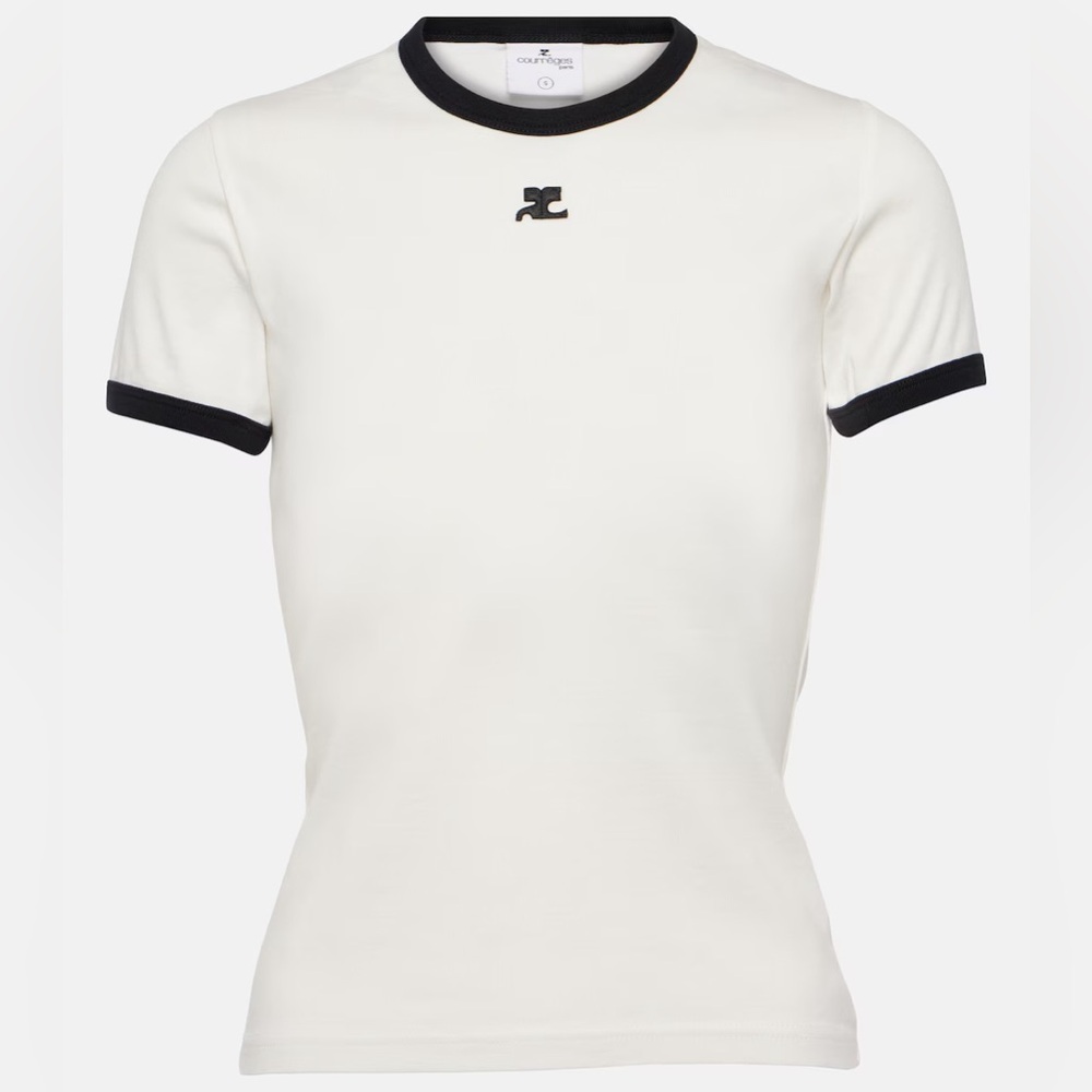 NWT Courreges Reedition Contrast T-shirt (XS) - Picture 2 of 5